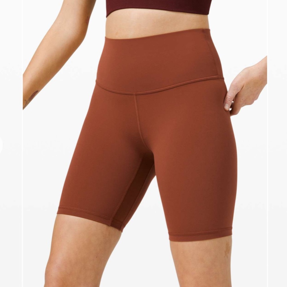 Lululemon Align Short 8” in Dark Terracotta
